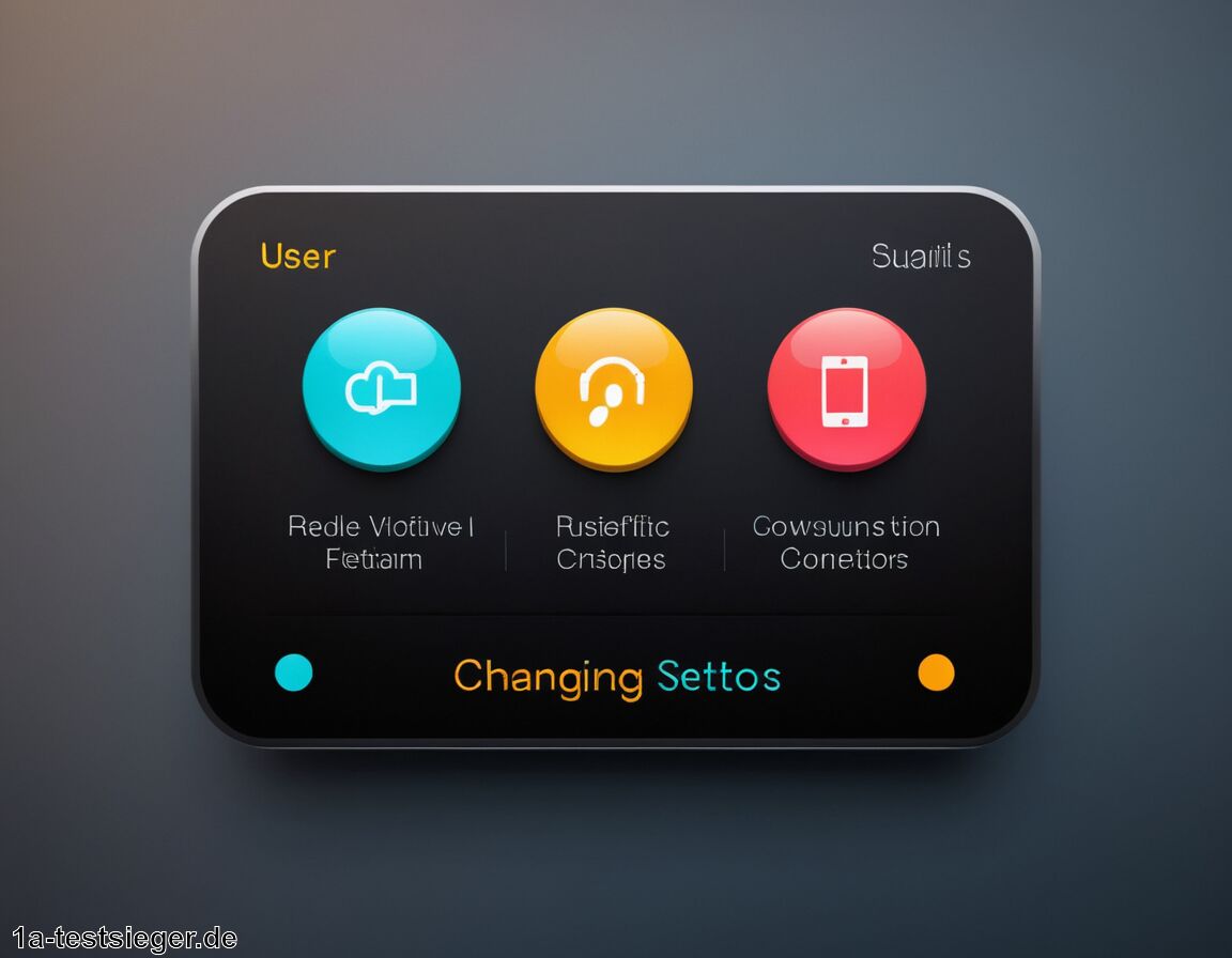 Benutzereinstellungen ändern - Anwendungsschicht - Das sieht der User